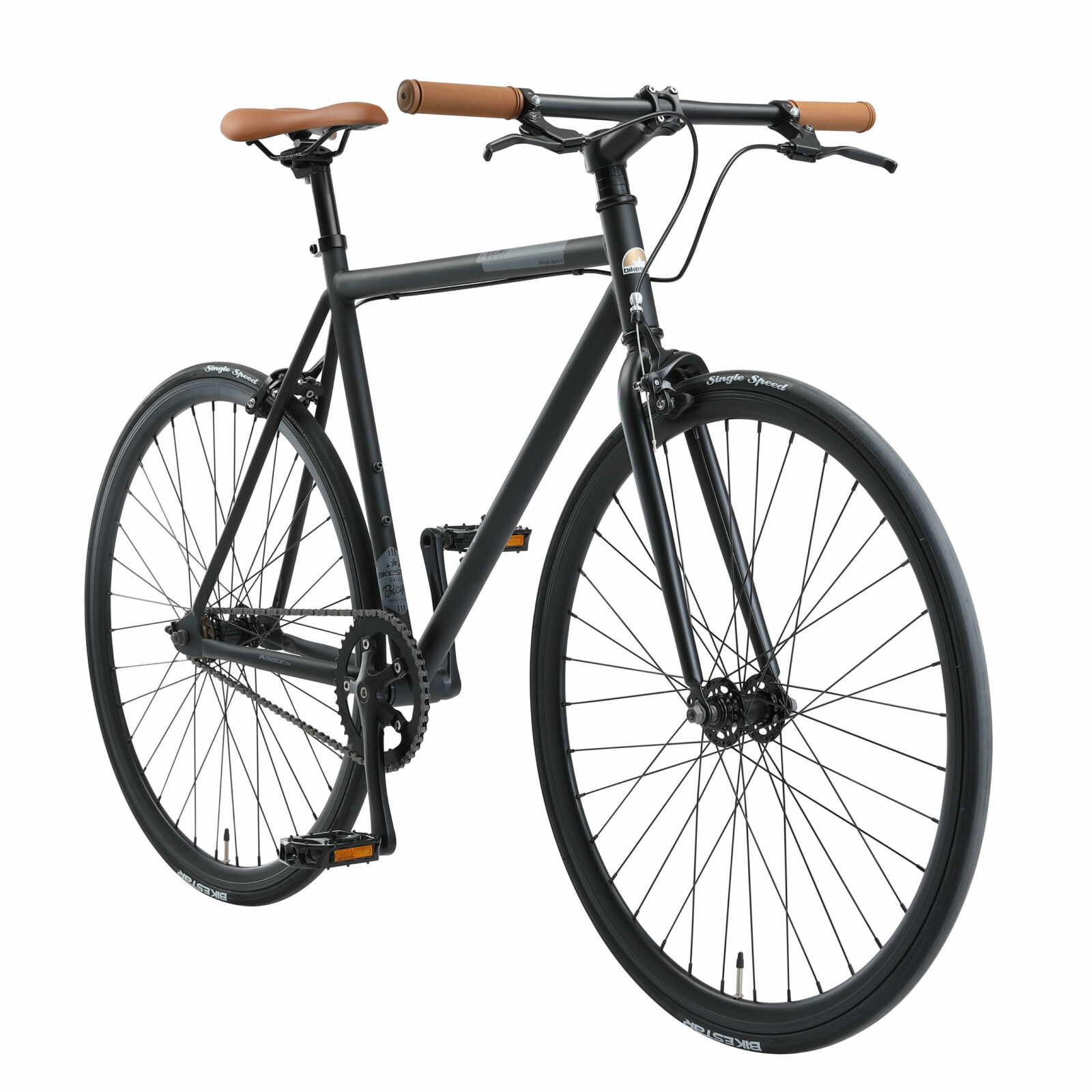 censuur menigte vreemd Bikestar Singlespeed 28 inch retro wielrenfiets, zwart / grijs - Fietsdirect