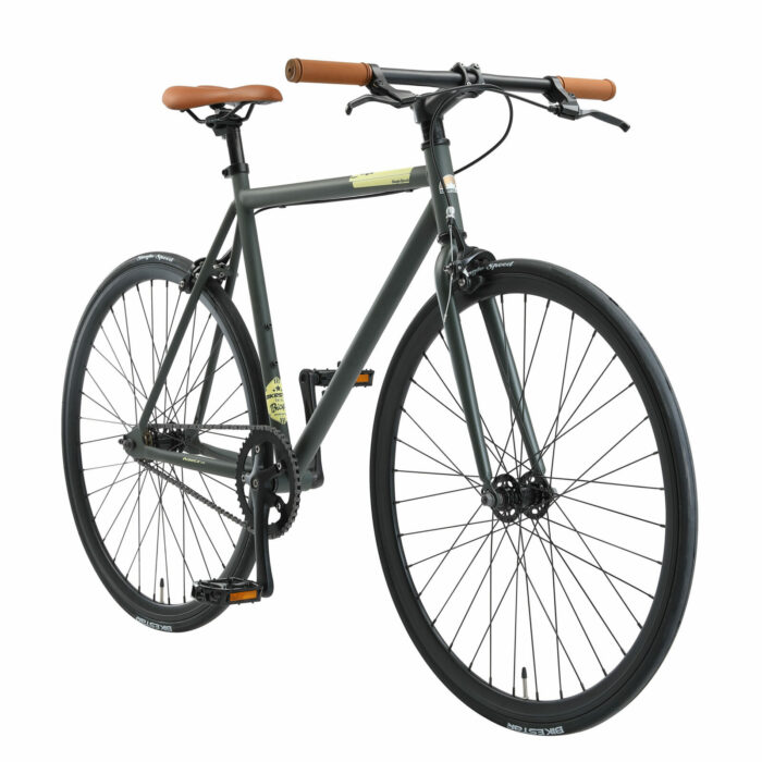 Bikestar Singlespeed inch retro wielrenfiets, antraciet / beige - Fietsdirect