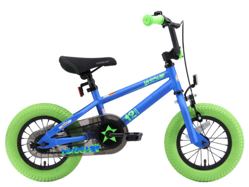 Bikestar kinderfiets BMX 12 inch blauw groen