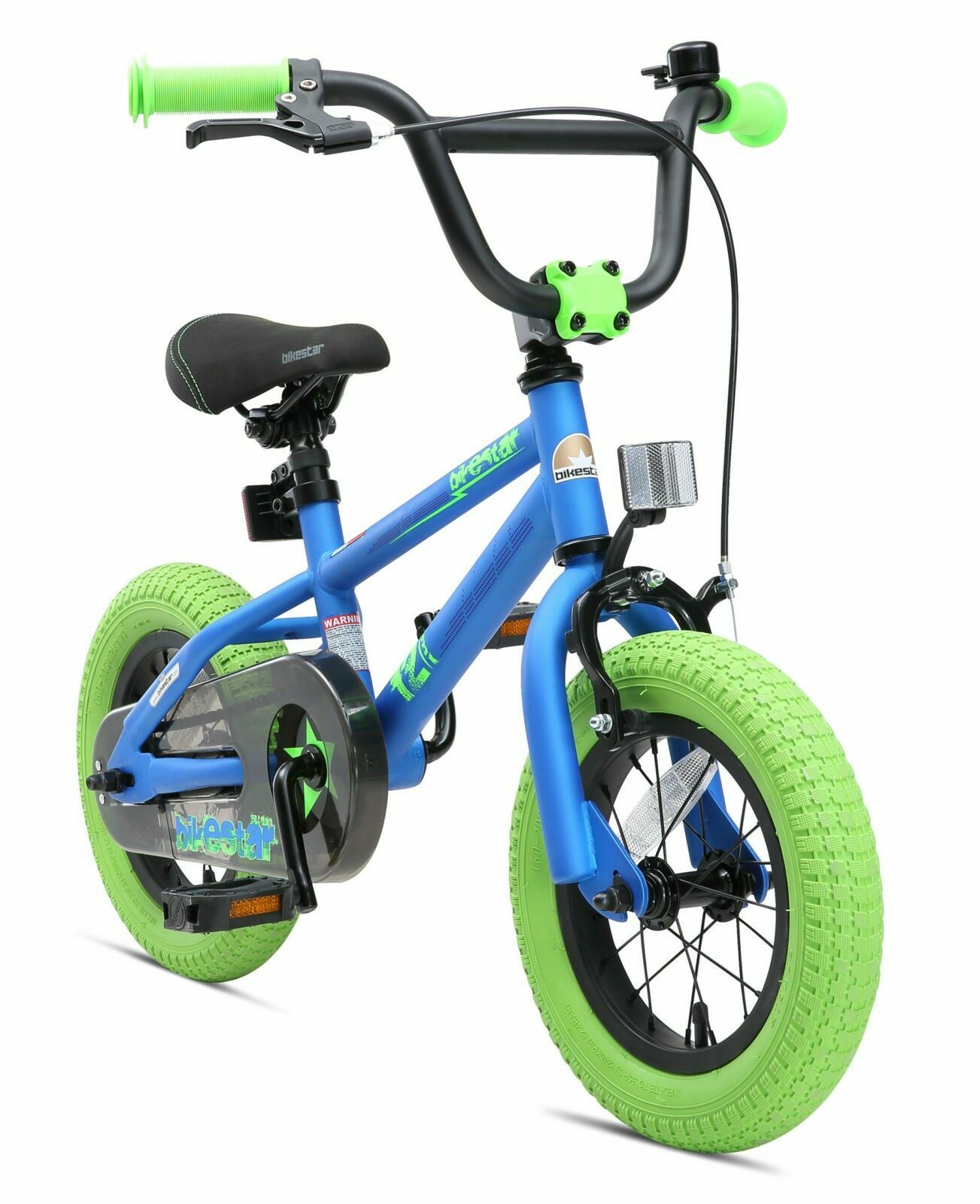 BMX kinderfiets, 12 inch, blauw / groen Fietsdirect