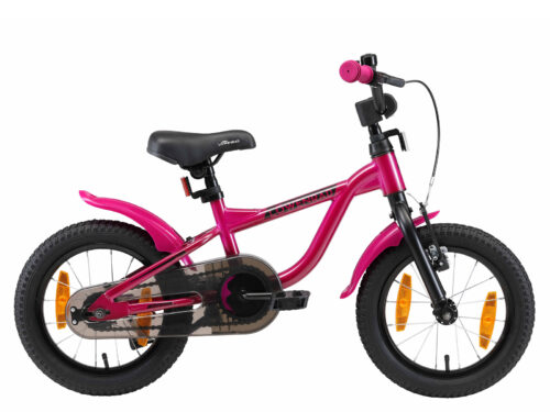 Lowenrad 14 inch kinderfiets purper