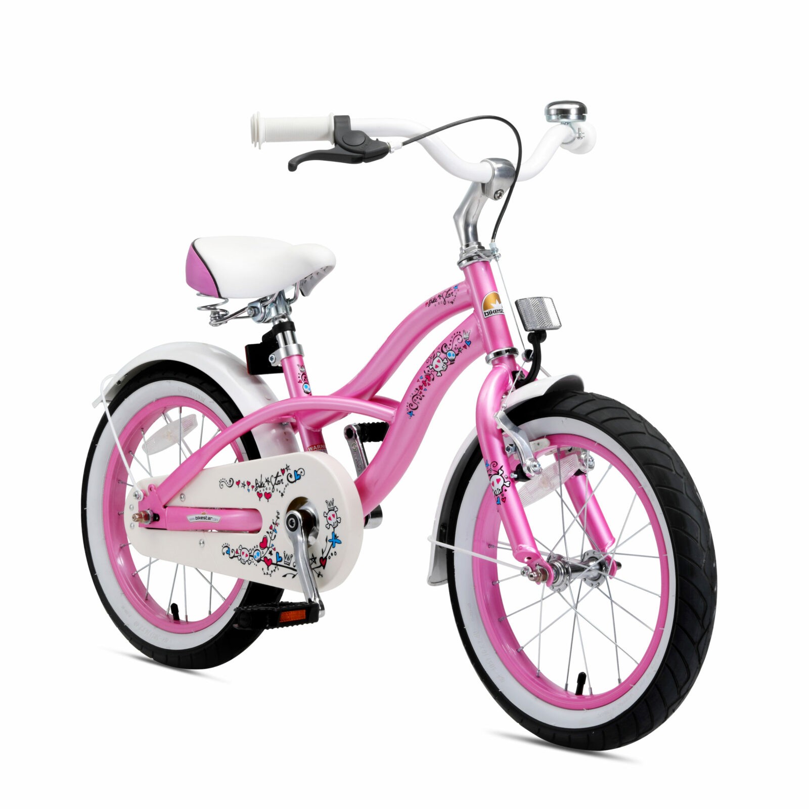 Middelen Een deel Nageslacht Bikestar, Cruiser kinderfiets,16 inch, roze - Fietsdirect