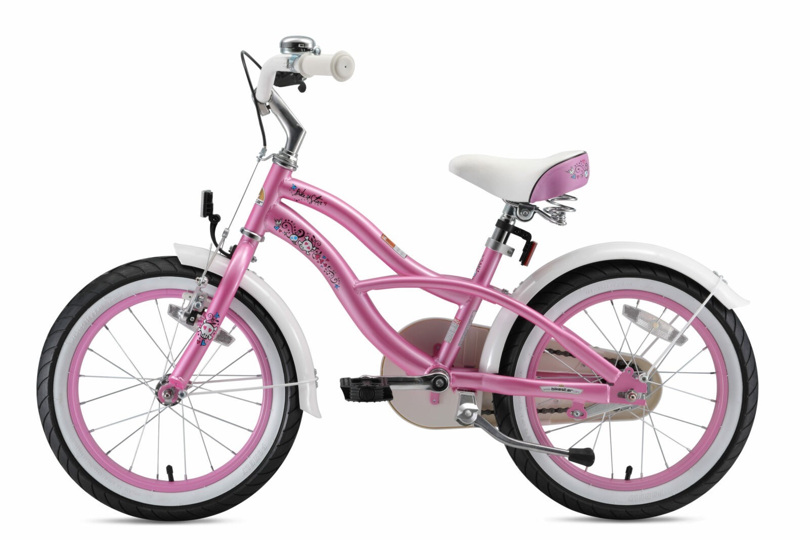 vertrouwen tafereel Booth Bikestar, Cruiser kinderfiets,16 inch, roze - Fietsdirect