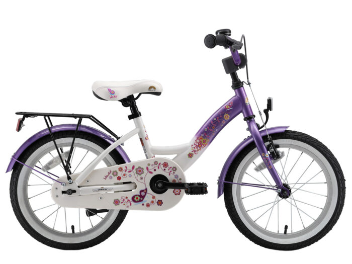 Bikestar classic kinderfiets 16 inch lila wit