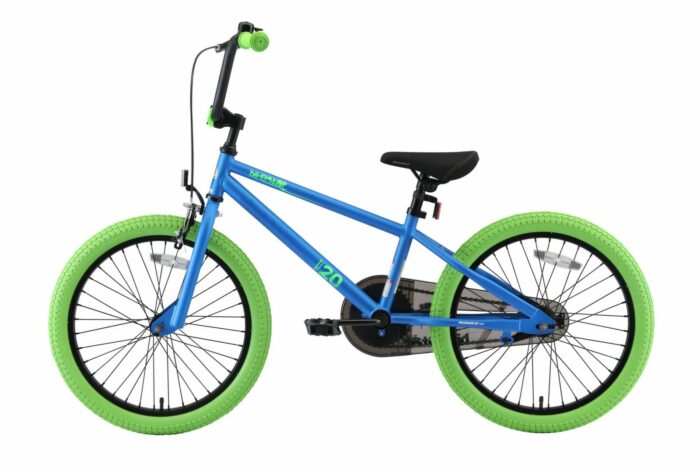 Bikestar 20 inch BMX kinderfiets, blauw / groen - Fietsdirect