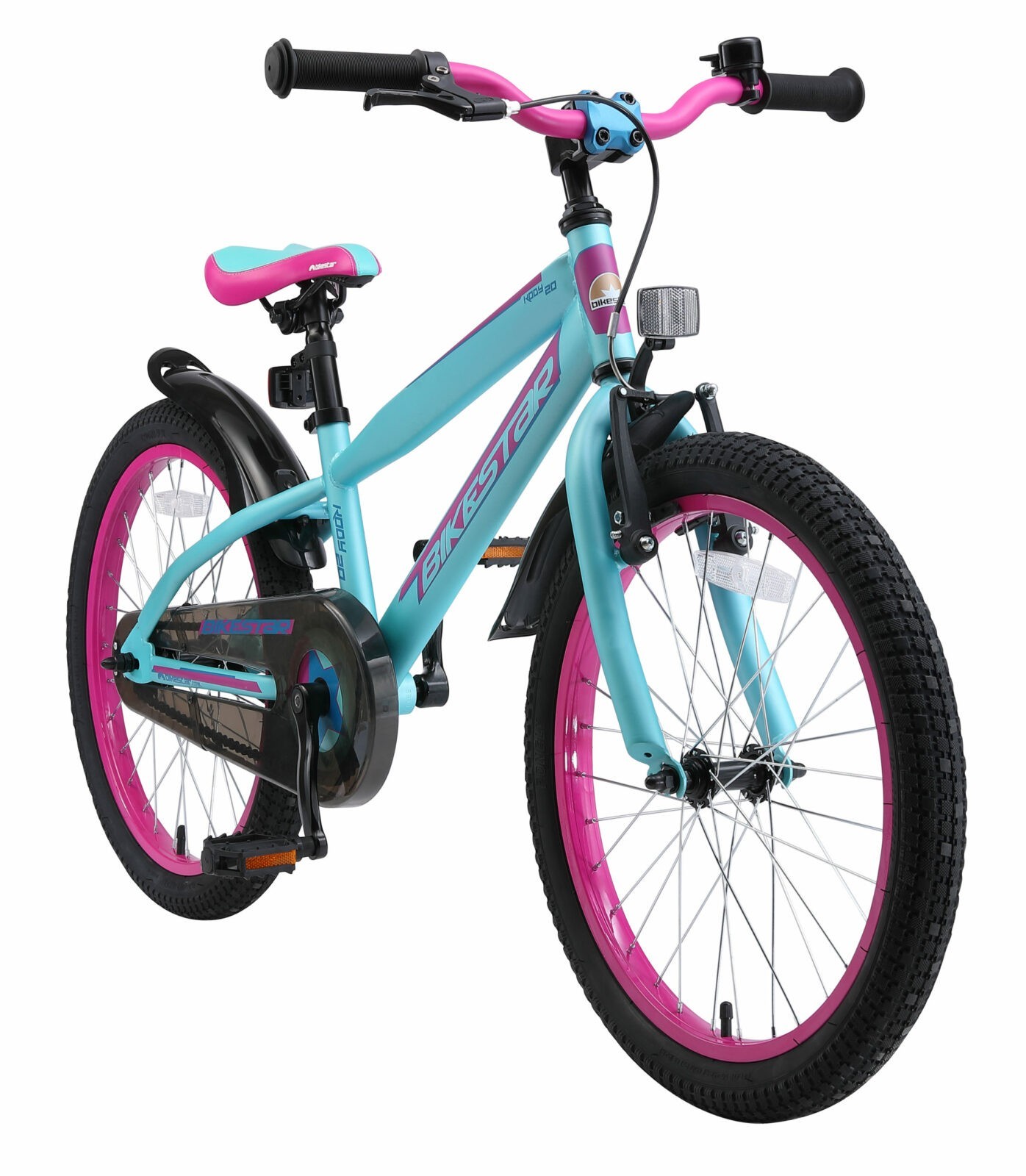 keuken Onzeker visueel Bikestar, Urban Jungle, kinderfiets, 20 inch, paars/turquoise - Fietsdirect