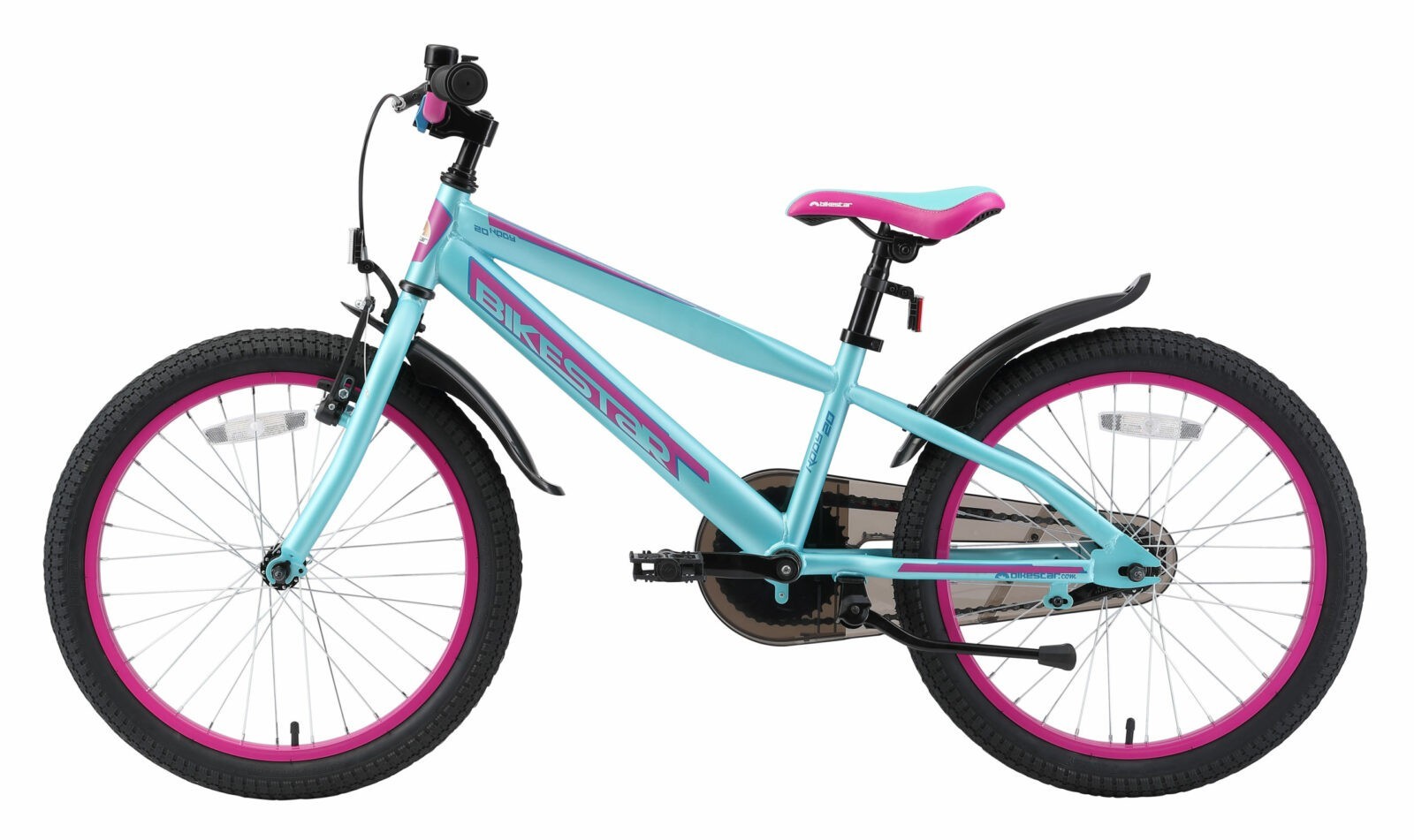 Bikestar, Urban Jungle, kinderfiets, 20 paars/turquoise - Fietsdirect