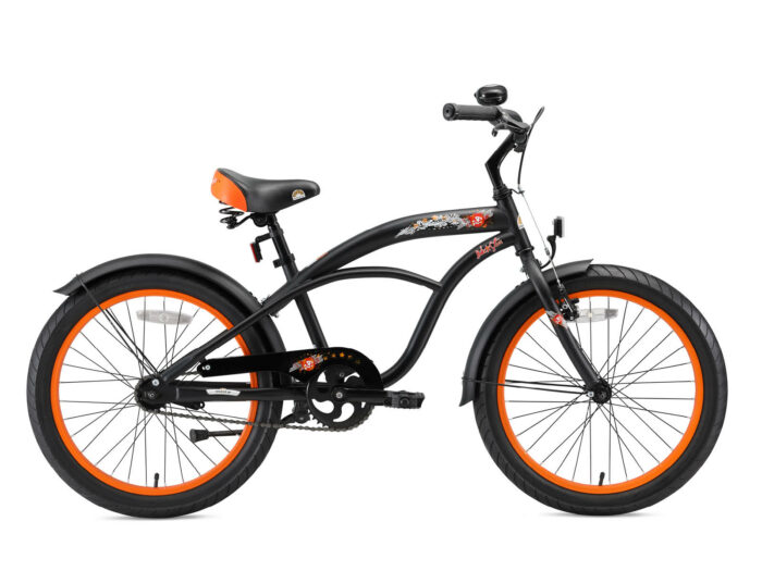 bikestar 20 inch cruiser zwart