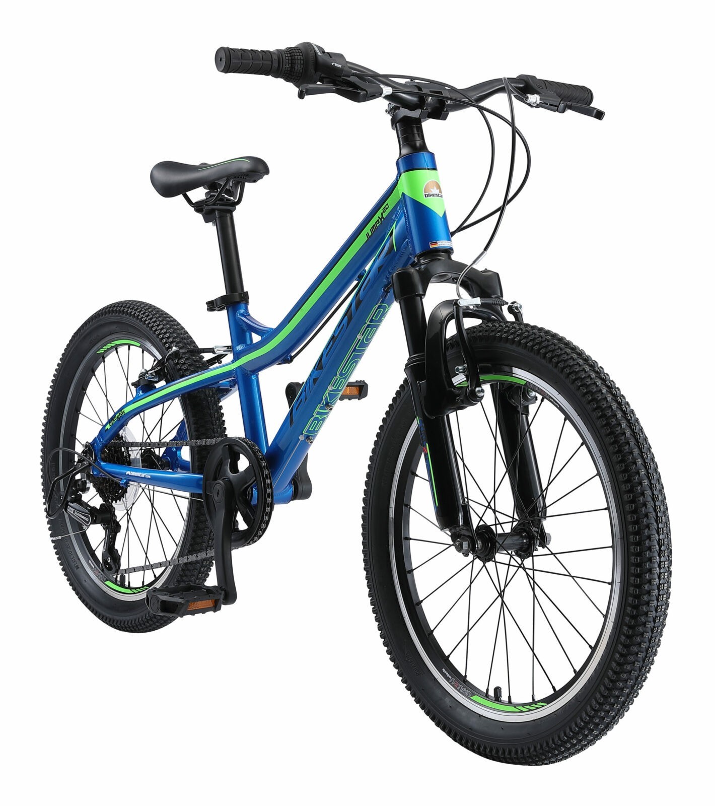 MTB kinderfiets, speed, inch, blauw/groen - Fietsdirect