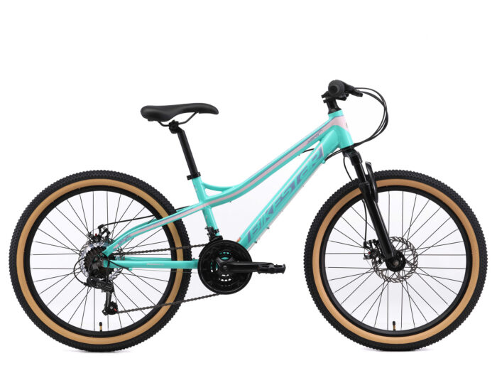 bikestar 24 inch MTB turquoise/wit