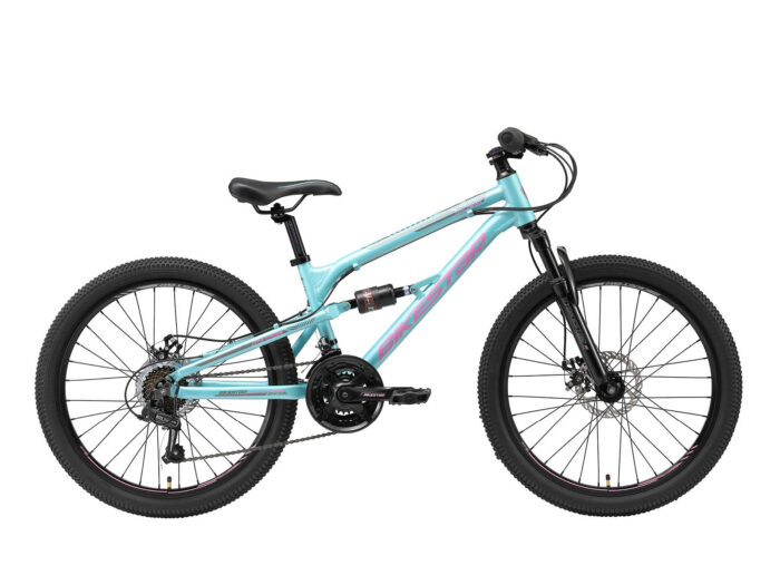 bikestar 24 inch MTB blauw/roze