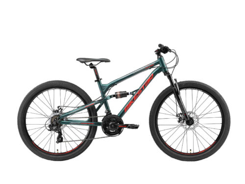 bikestar 26 inch MTB groen/rood