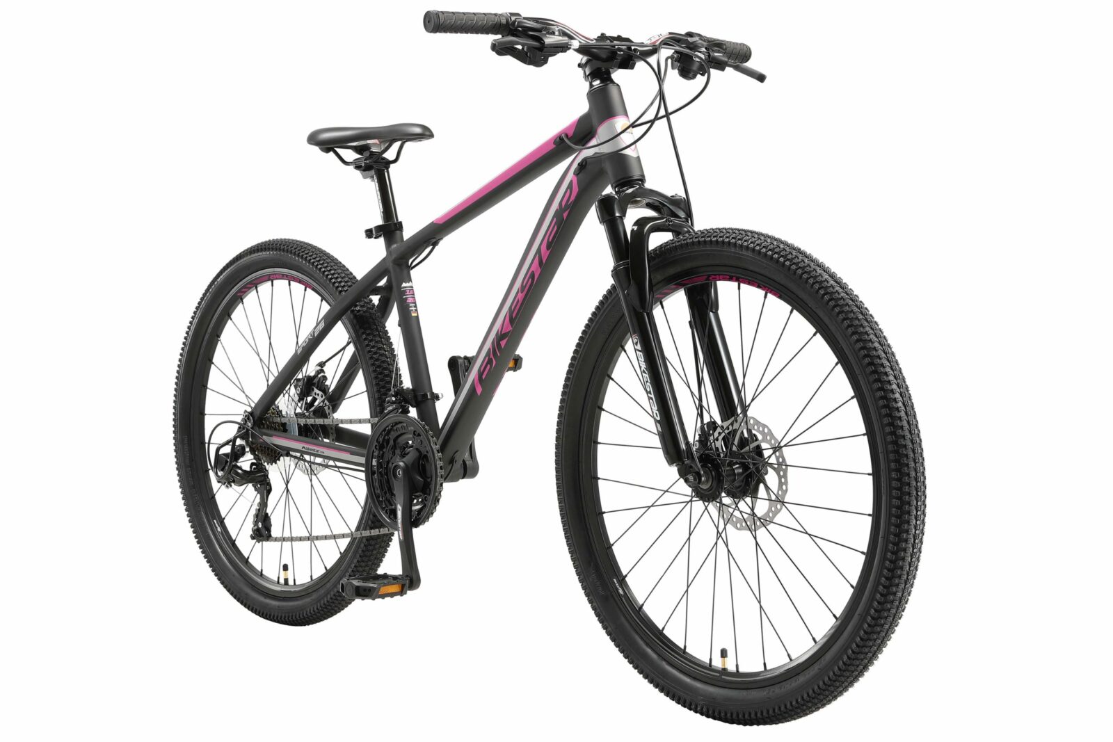 Bikestar hardtail MTB, Sport, 26 speed, zwart/roze - Fietsdirect