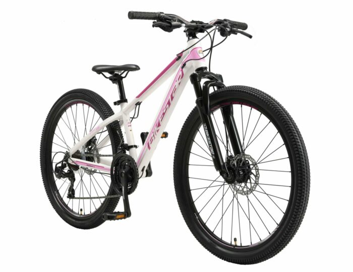winter Met name Eekhoorn Bikestar hardtail MTB, Sport, 26 inch, 21 speed, wit/roze - Fietsdirect