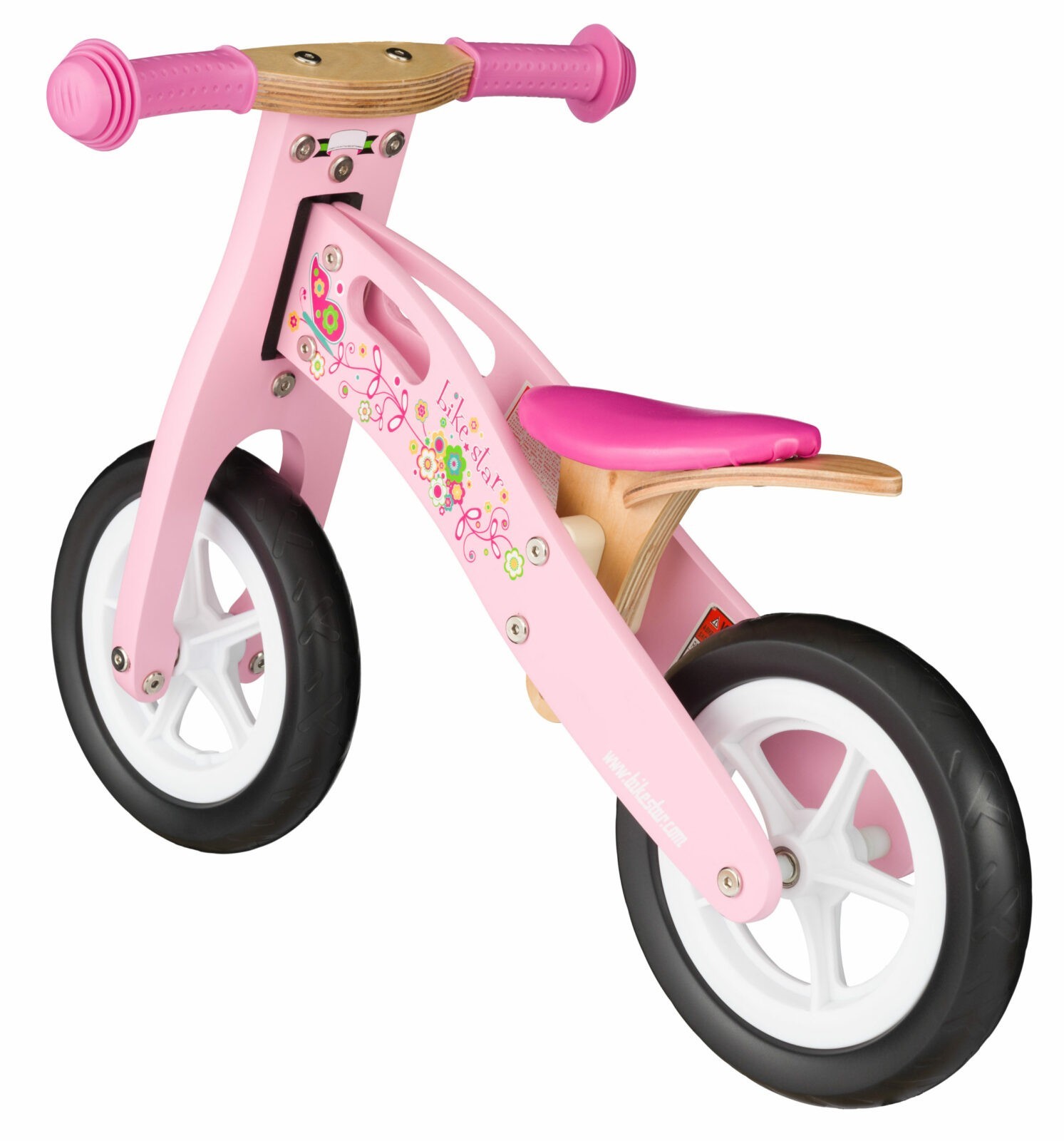 Gaan exegese achterstalligheid Bikestar, houten loopfiets, 10 inch wielen, roze - Fietsdirect