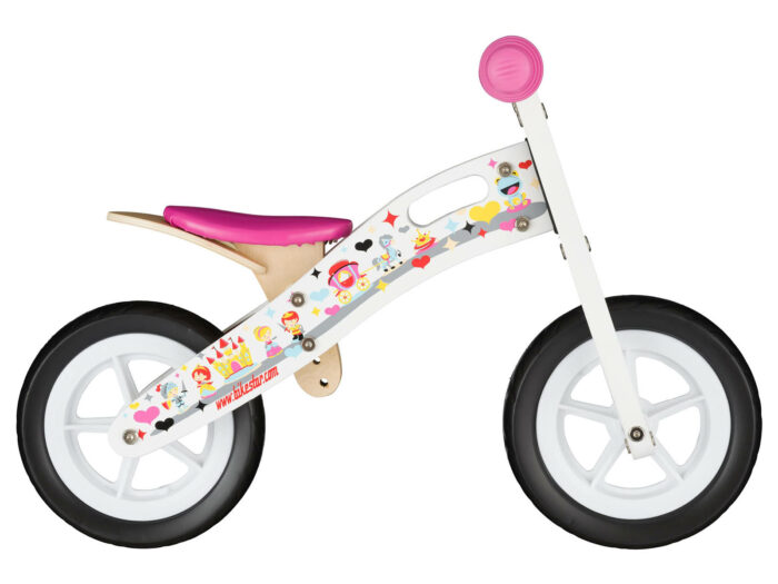 bikestar houten loopfiets 10 inch prinses