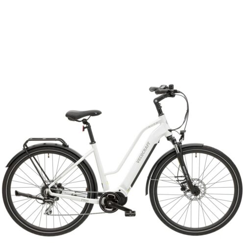 Vecocraft elektrische damesfiets Aura middenmotor 8 sp wit 13 Ah
