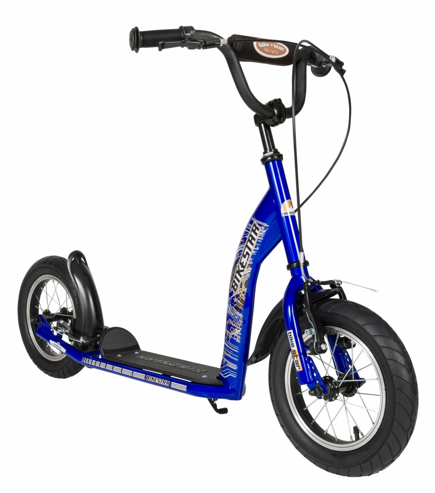 breedtegraad Jaar scherp Bikestar autoped, 12 inch, Sport step, blauw - Fietsdirect