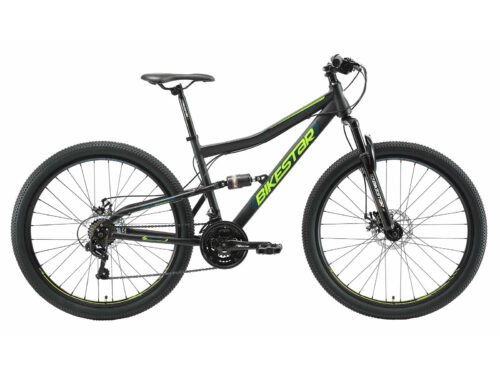 bikestar 27 inch MTB zwart/groen