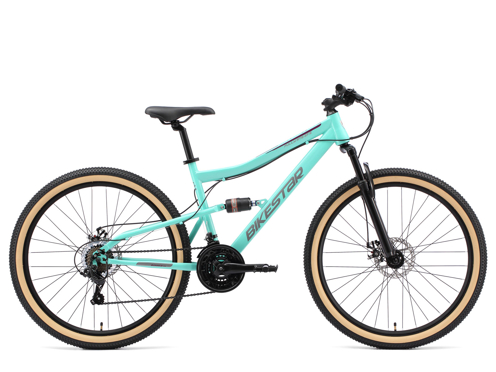 BI 27 MF XL MTME Bikestar fully MTB 27 mint groen