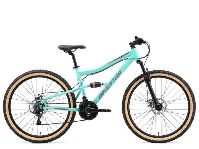 bikestar MTB fully 27.5 mintgroen
