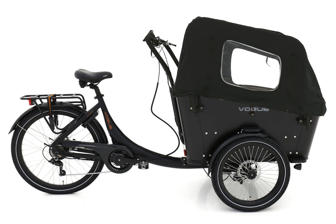 Ezel Trojaanse paard fusie Elektrische bakfiets, 3-wieler, Superior 3, 7sp, 13Ah, zwart - Fietsdirect