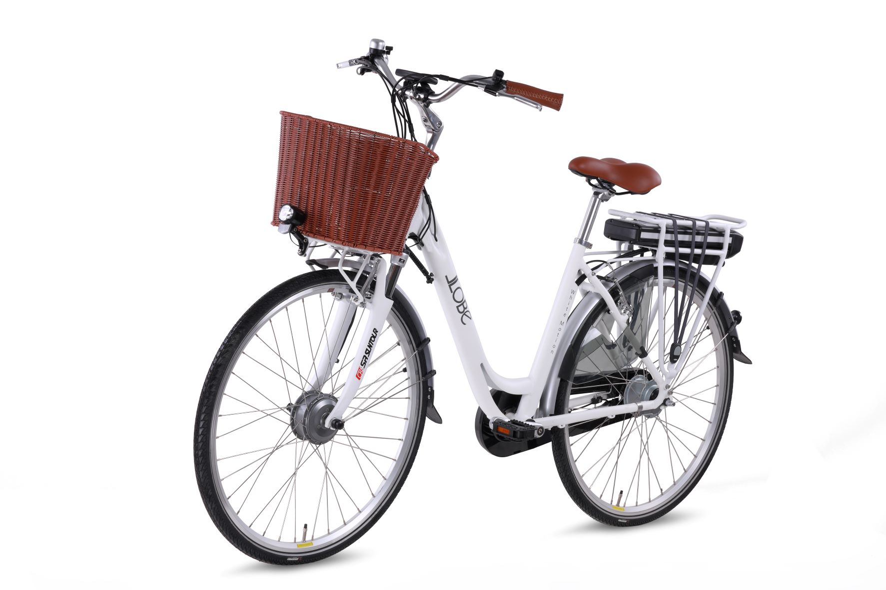 huiswerk vergeten serie Elektrische damesfiets, met mand, White Motion 3.0, Nxs 7, 13Ah, wit -  Fietsdirect