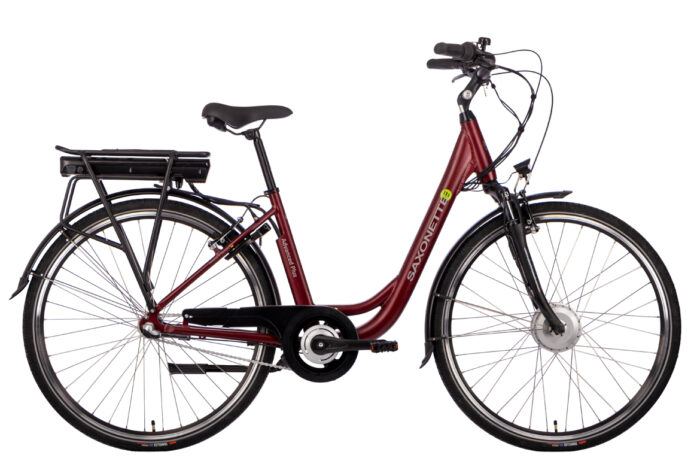 Advanced Plus elektrische damesfiets 3 versnellingen rood