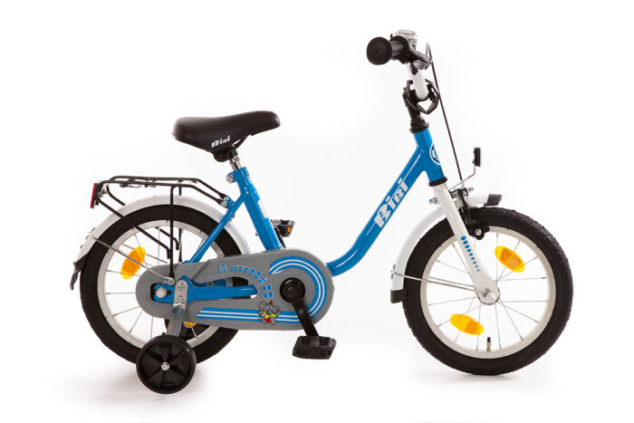 Bibi 14 inch kinderfietsje blauw