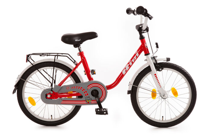 Bibi 18 inch kinderfietsje rood