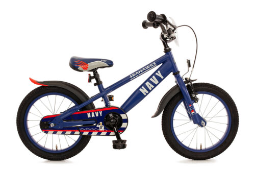 Navy 16 inch kinderfietsje