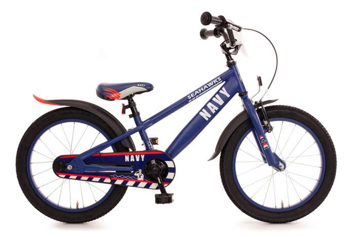 Navy 18 inch kinderfietsje