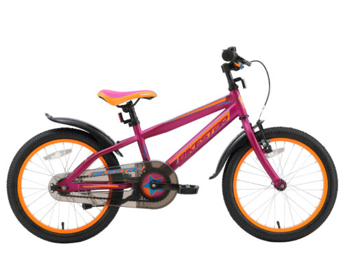 Bikestar Urban Junglekinderfiets 18 inch paars oranje