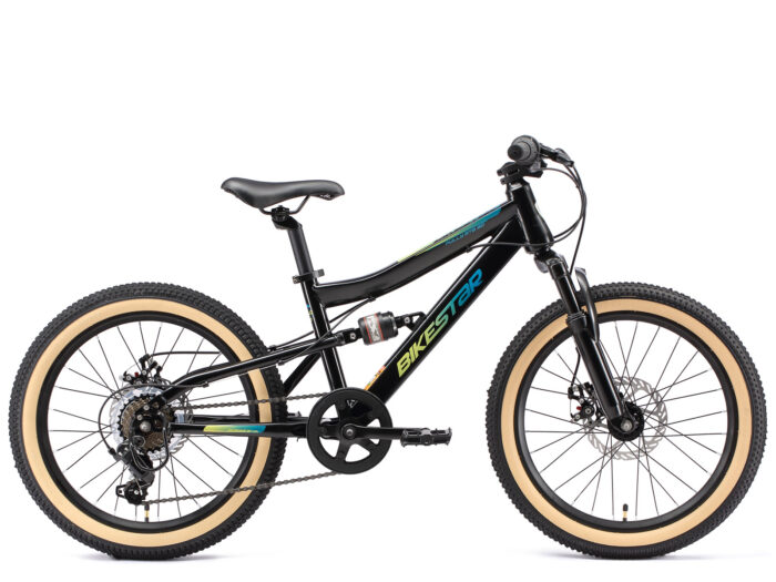 BI 20 MF XO BKPL Bikestar fully mtb kinderfiets 20 inch zwart
