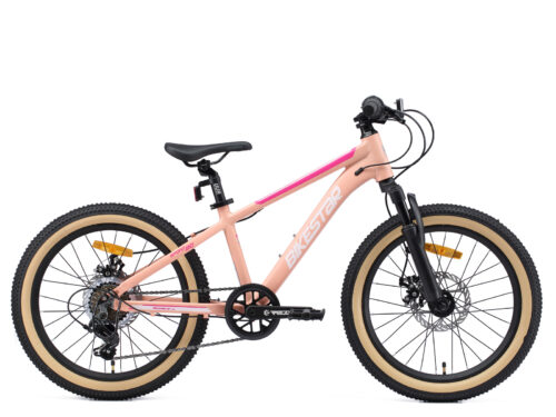 Bikestar kinderfiets MTB 20 inch zalmroze