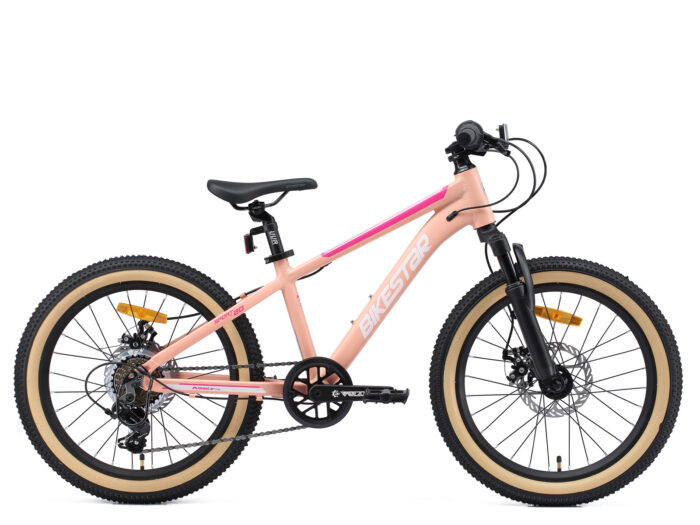 Bikestar kinderfiets MTB 20 inch zalmroze