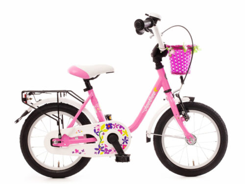 Bachtenkirch kinderfiets Jee Bee 14 inch roze