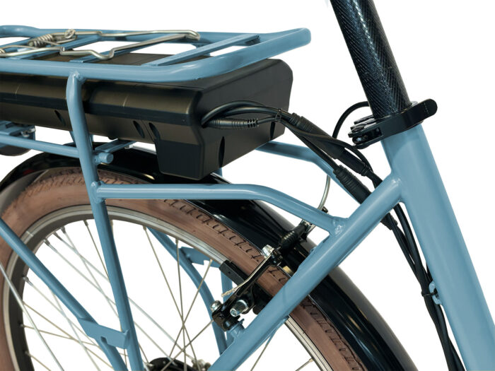 Vintage accu rem blauw