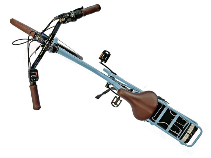 Vintage bovenkant blauw