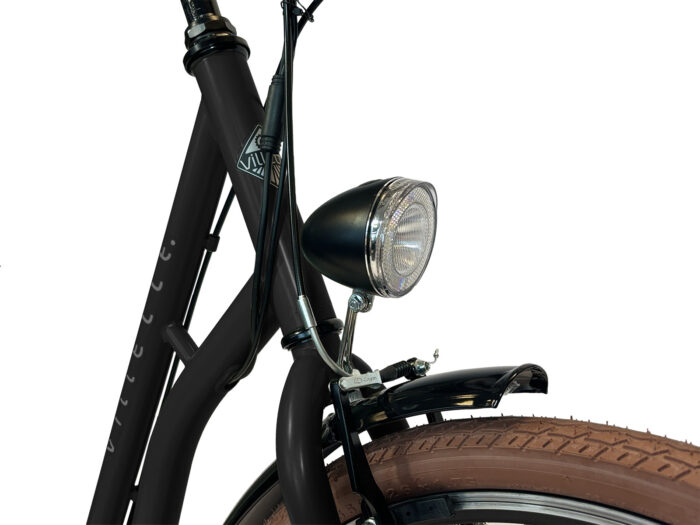 vintage koplamp zwart