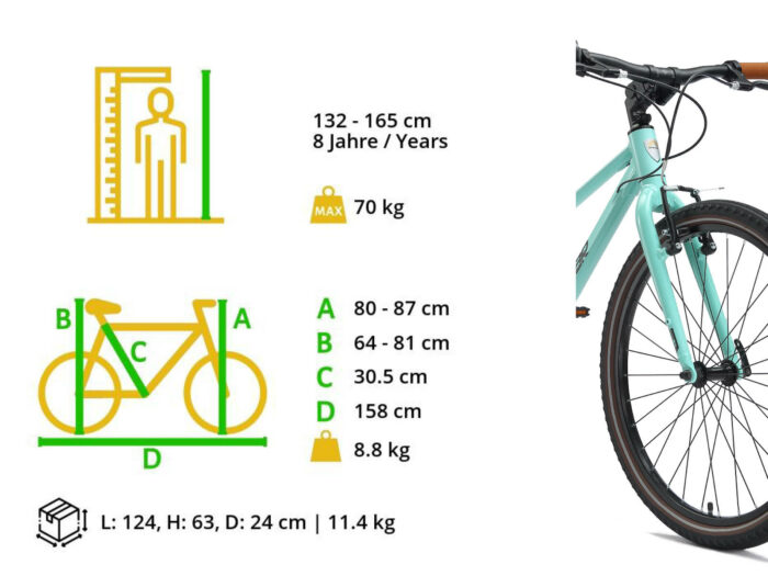 Bike star 24 mint afmetingen