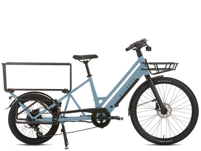 Villette La Famille Blue elektrische longtail transportfiets