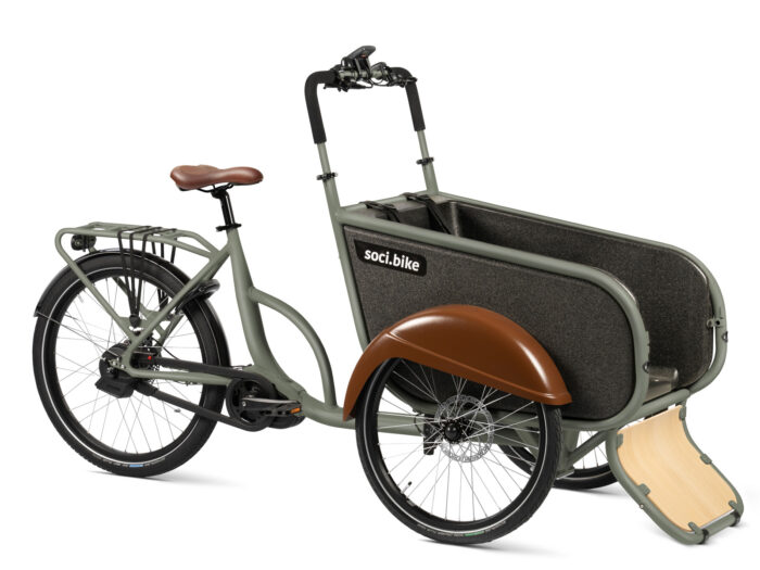 Compact grijs schuin voor klep open