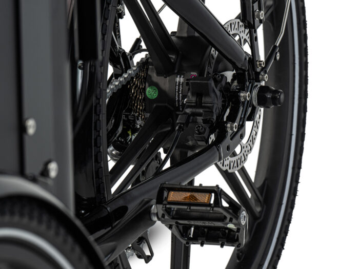 Cargobike Flex motor wiel web