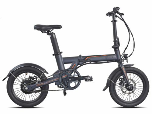Topado Voyager vouwfiets ebike 16 inch zwart