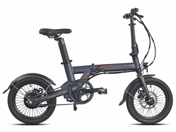 Topado Voyager vouwfiets ebike 16 inch zwart