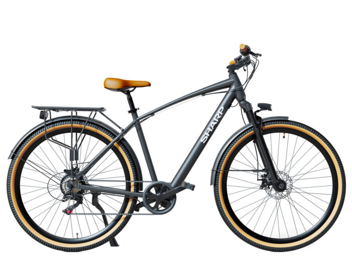 Sharp Brooklin ebike elektrische fiets heren zwart geintegreerde accu