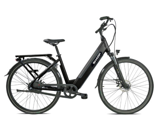 Sharp automatic ebike elektrische fiets zwart ED06 black