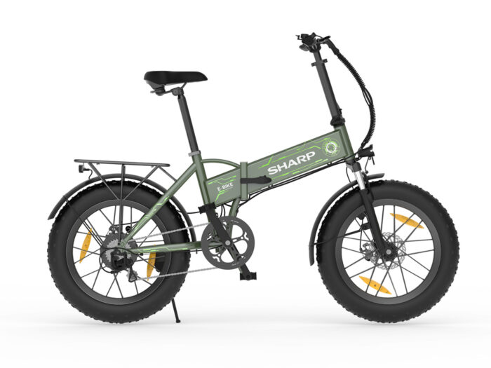 Sharp Bilbao elektrische vouwfiets fat urban 10.2Ah groen wit