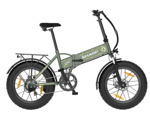 Sharp Bilbao folding ebike FS08 Green Yellow 3